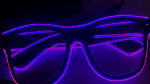 Unisex El Wire Neon Led Glasses Rave Light-up Neon